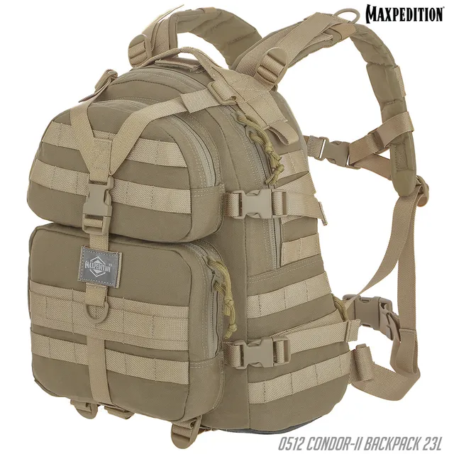 maxpedition-condor-ii-rucksack-23l-taktischer-rucksack-khaki image 1