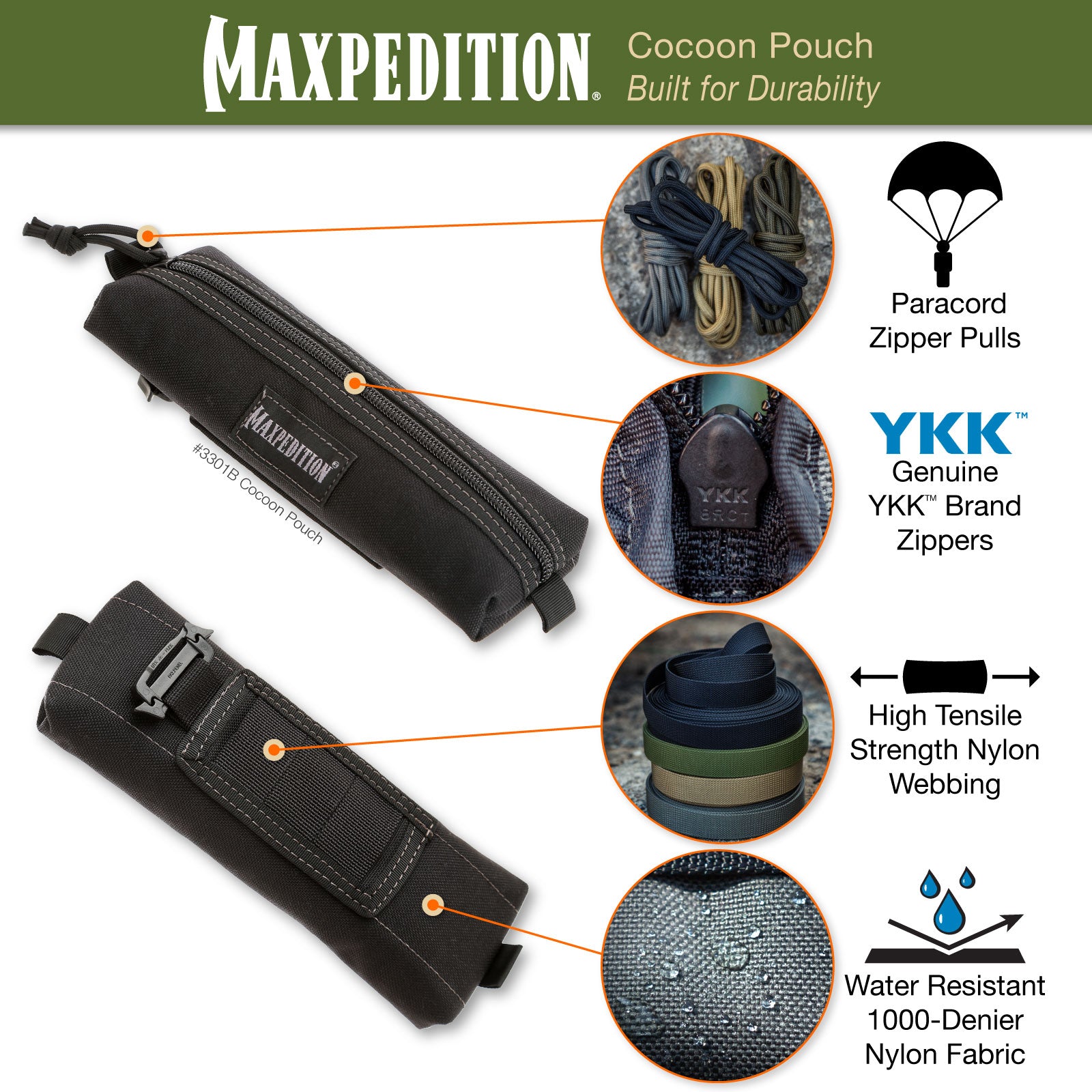 maxpedition-cocoon-pouch-molle-tasche-khaki-20cm image 5