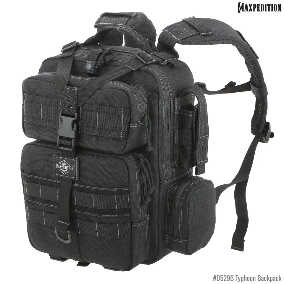 maxpedition-agr-typhoon-rucksack-13l-black-molle image 1
