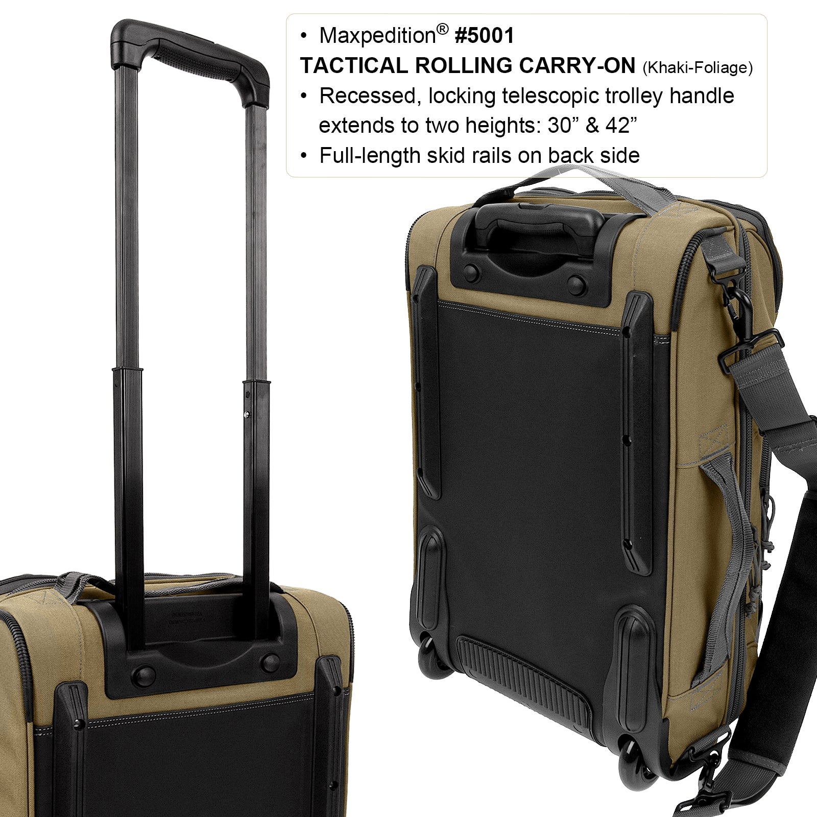 maxpedition-agr-rolling-carry-on-trolley-khaki-foliage image 5