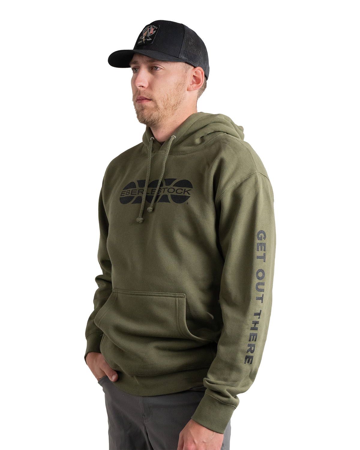 eberlestock-cascade-logo-hoody-charcoal-kapuzenpulli-baumwolle image 5