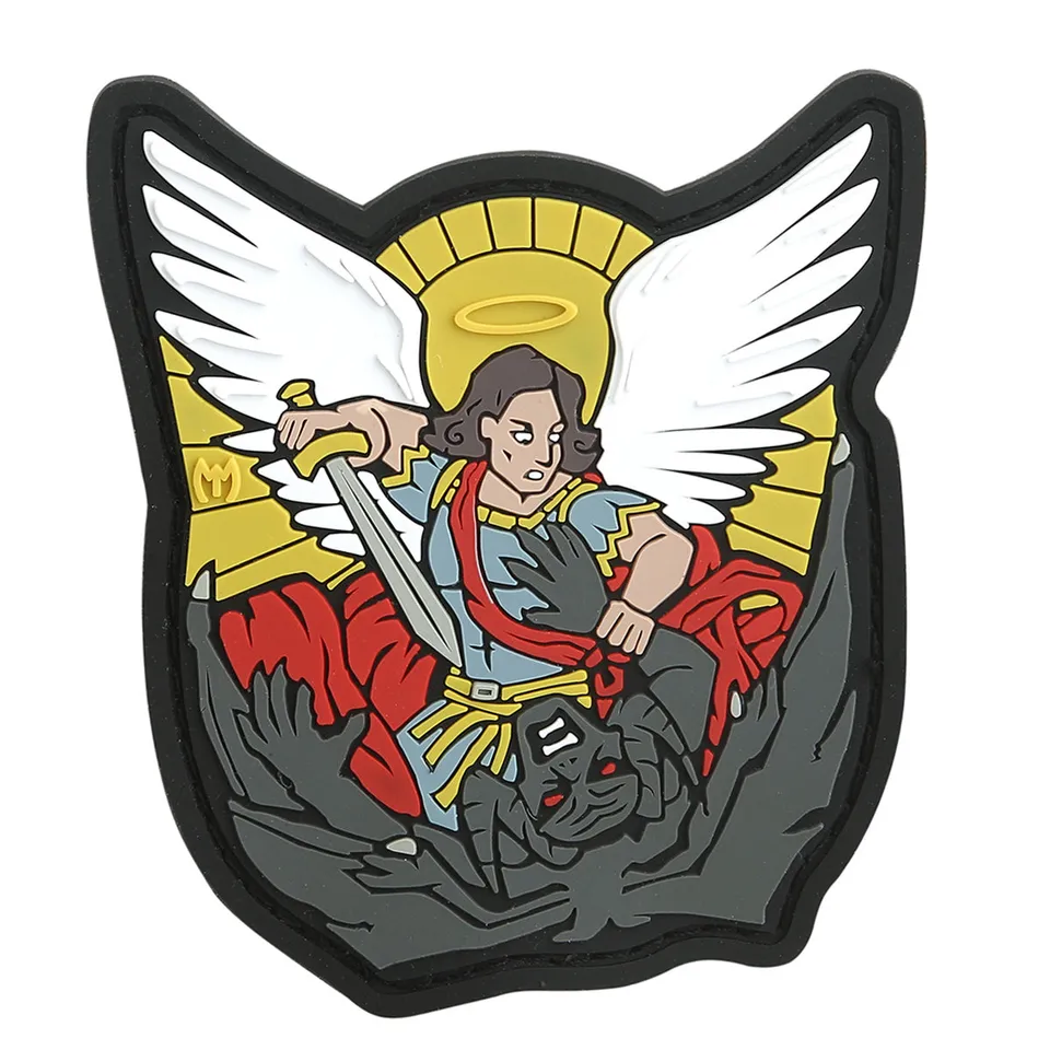 maxpedition-saint-michael-pvc-patch-klett-full-color image 1