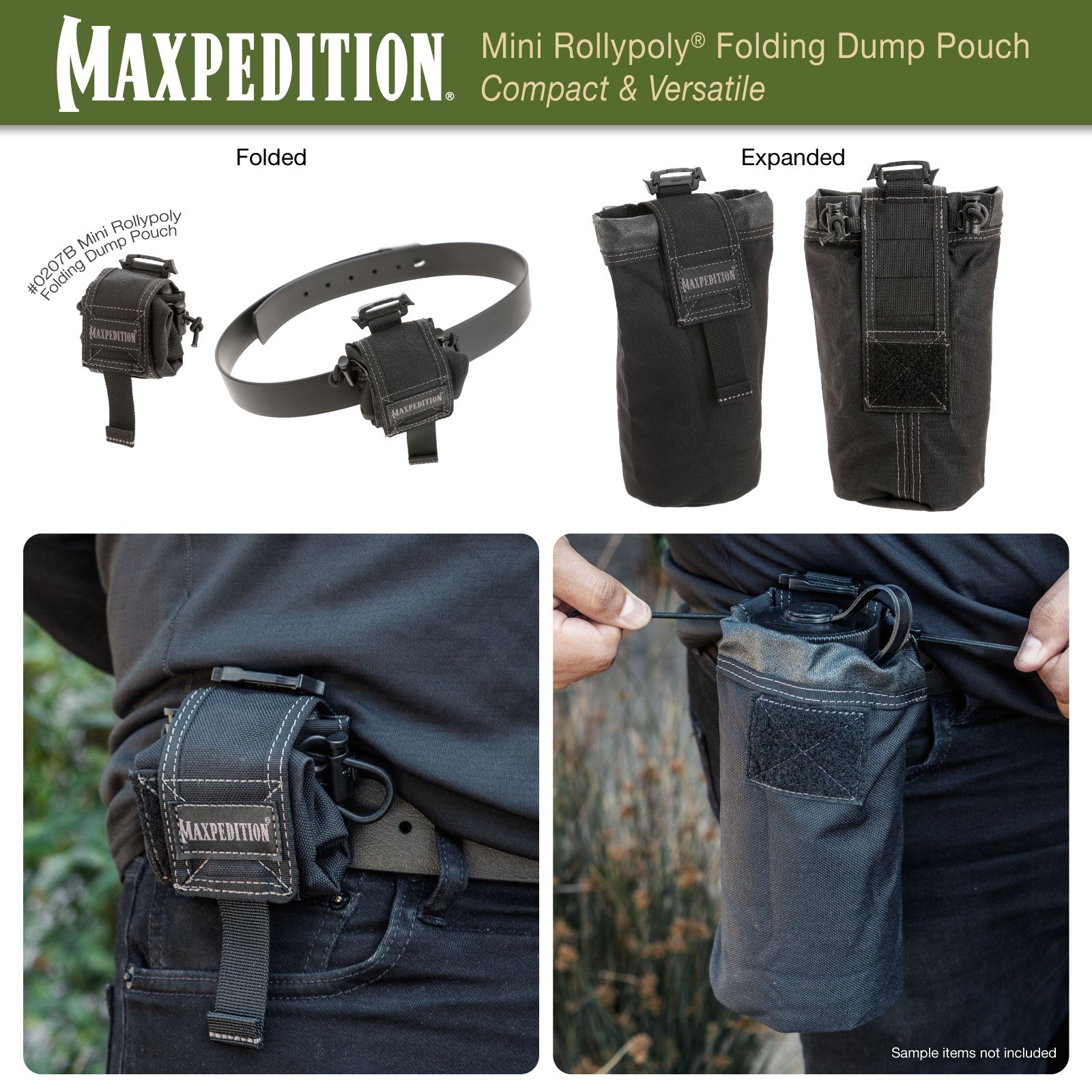 maxpedition-mini-rollypoly-dump-pouch-abwurftasche-schwarz image 8