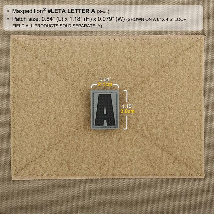 maxpedition-legacy-letter-a-patch-arid-pvc-klett image 3