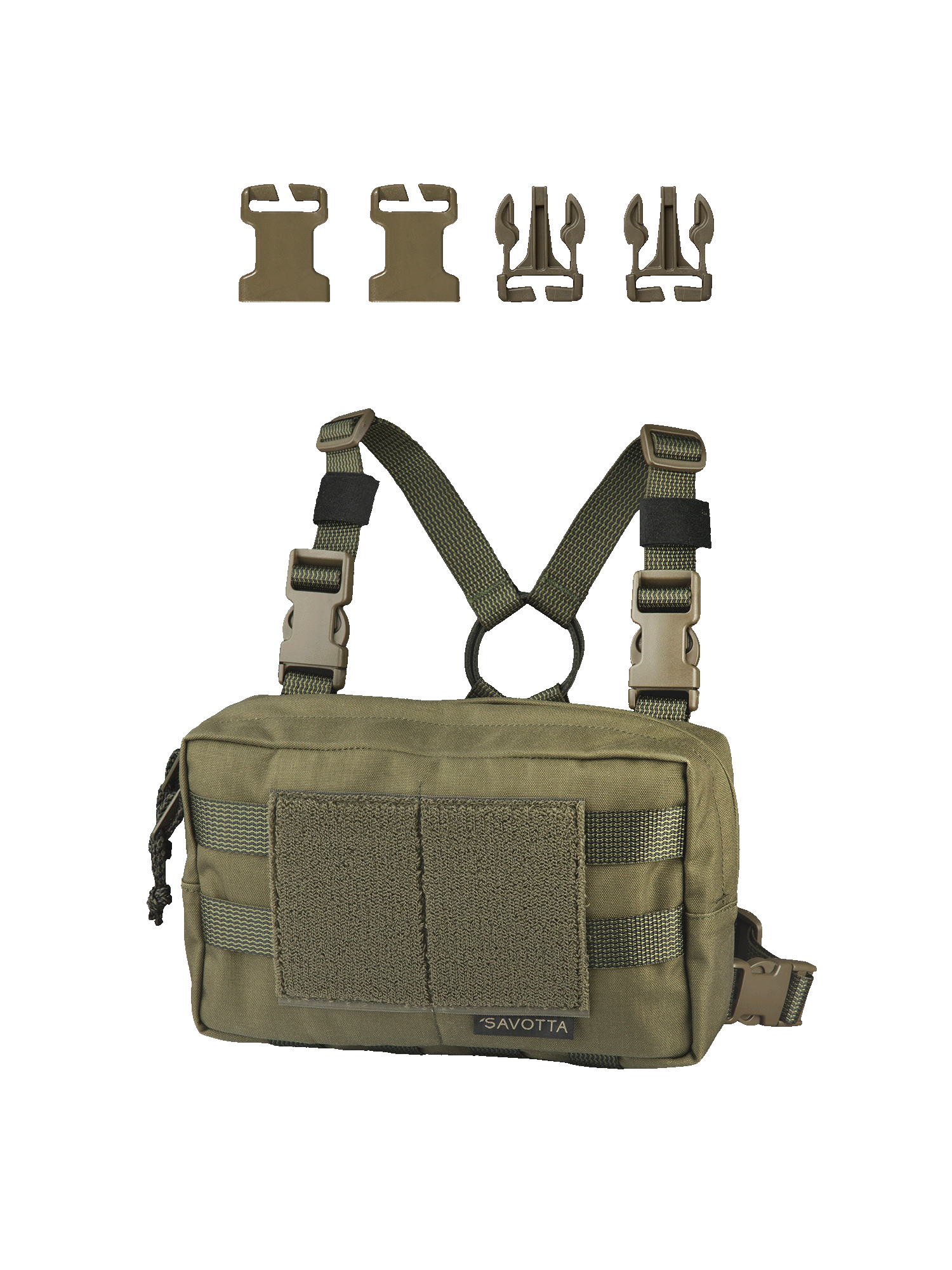 savotta-kahakka-rintamus-chest-pack-gr-n-set-schnallen image 3