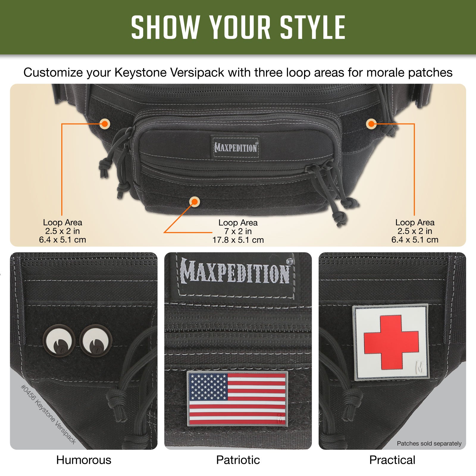 maxpedition-keystone-versipack-schultertasche-schwarz-crossbody image 8