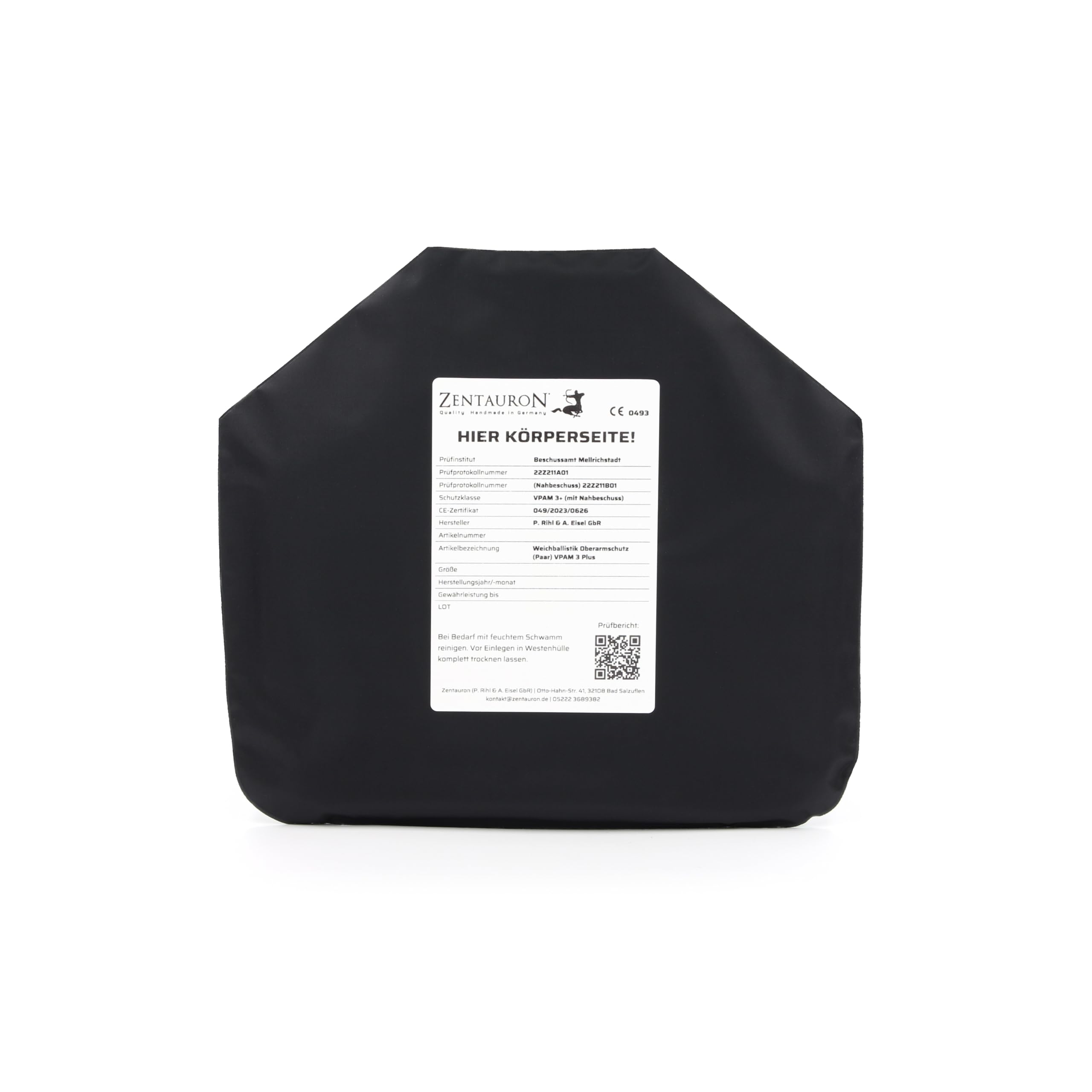 zentauron-thor-oberarmschutz-weichballistik-vpam-3-plus-paar image 2