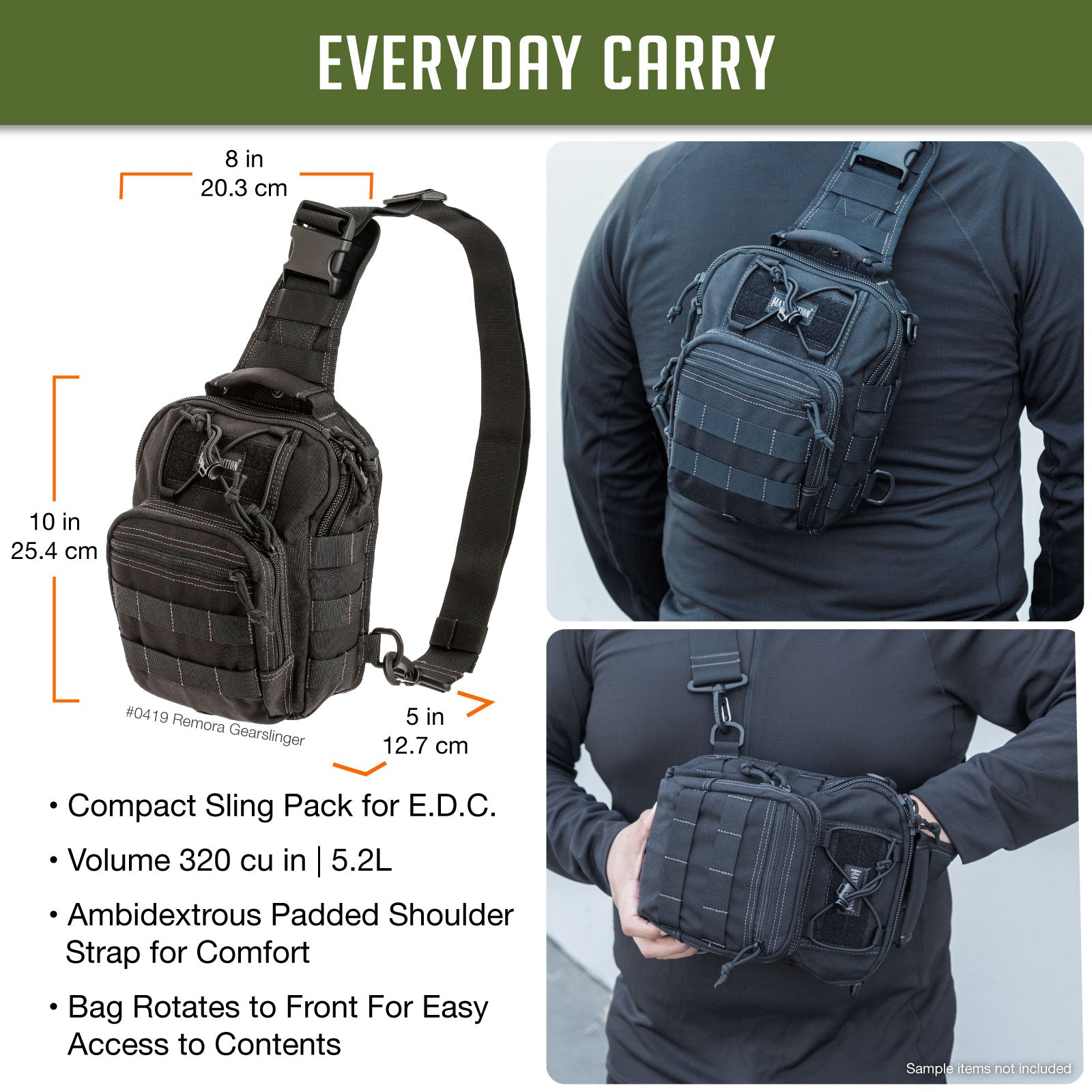 maxpedition-gearslinger-remora-sling-pack-khaki-5-2-l image 3