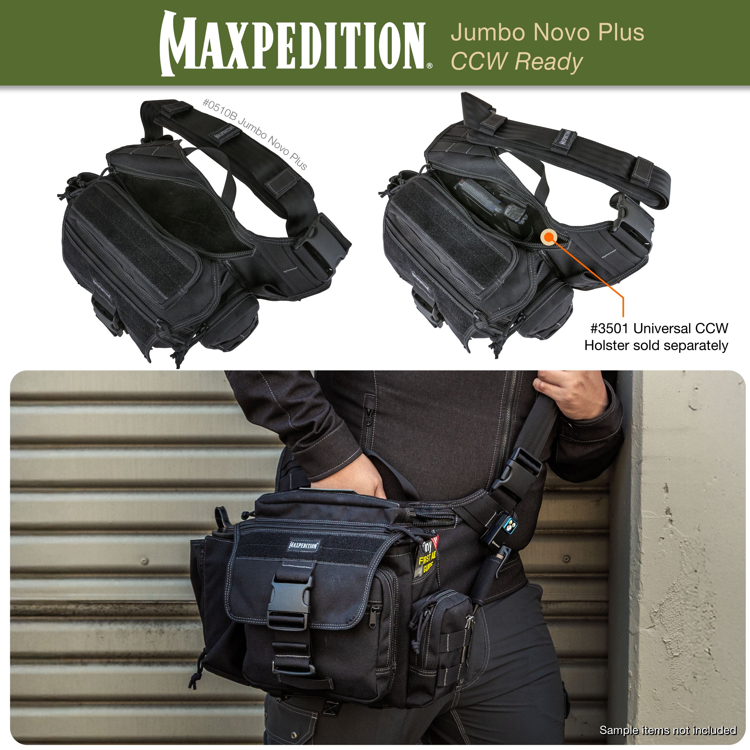 maxpedition-jumbo-novo-plus-versipack-tasche-schwarz image 7