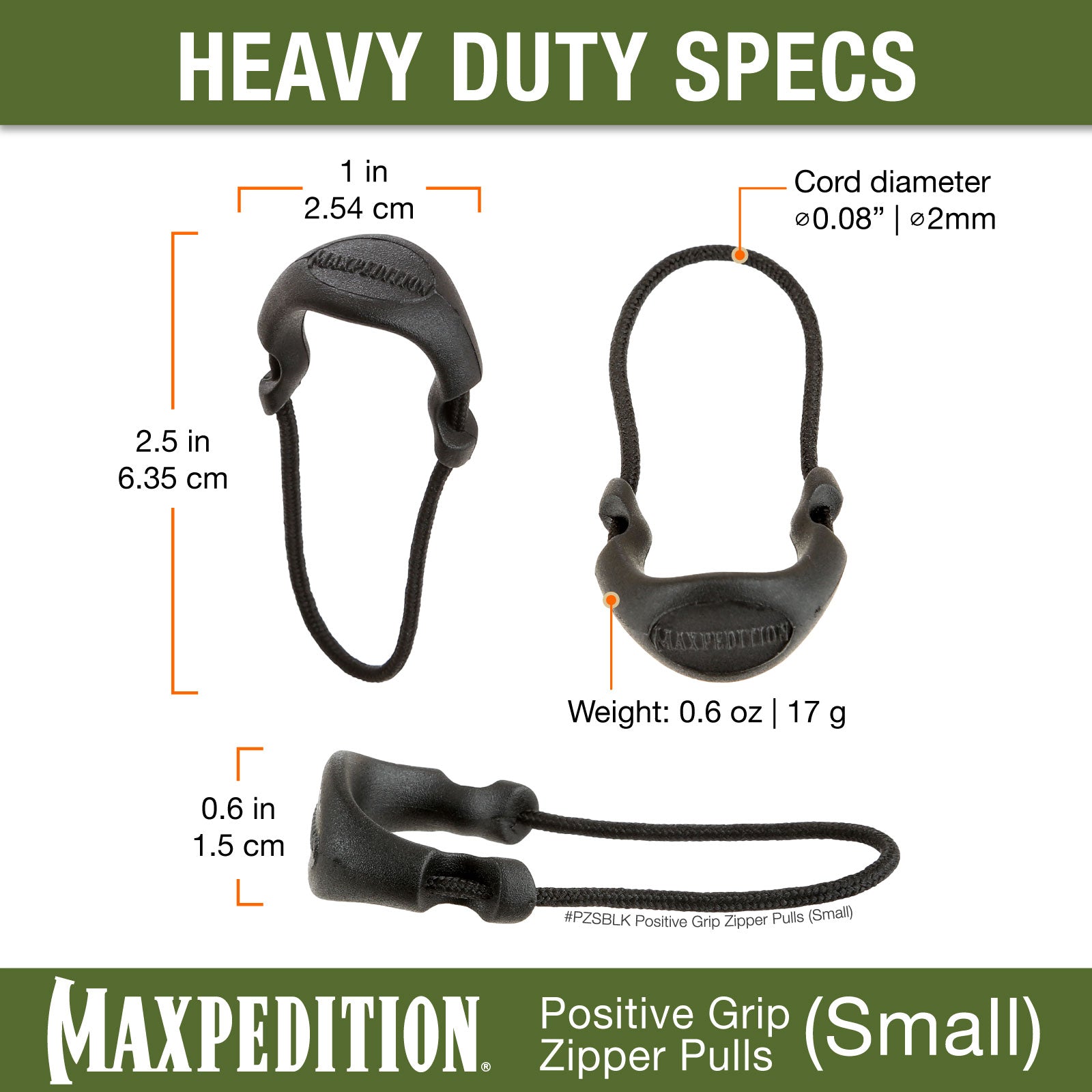 maxpedition-pzs-zipper-pulls-small-reissverschluss-6er-schwarz image 6