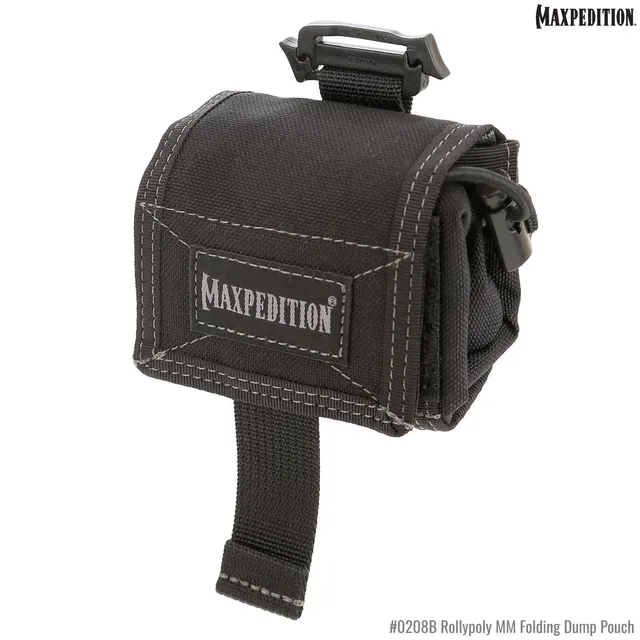 maxpedition-rollypoly-dump-pouch-abwurfsack-black-molle image 1