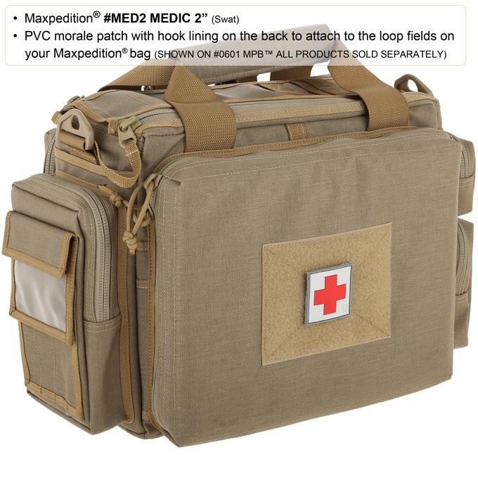 maxpedition-medic-morale-patch-large-pvc-patch-swat-2-zoll image 3