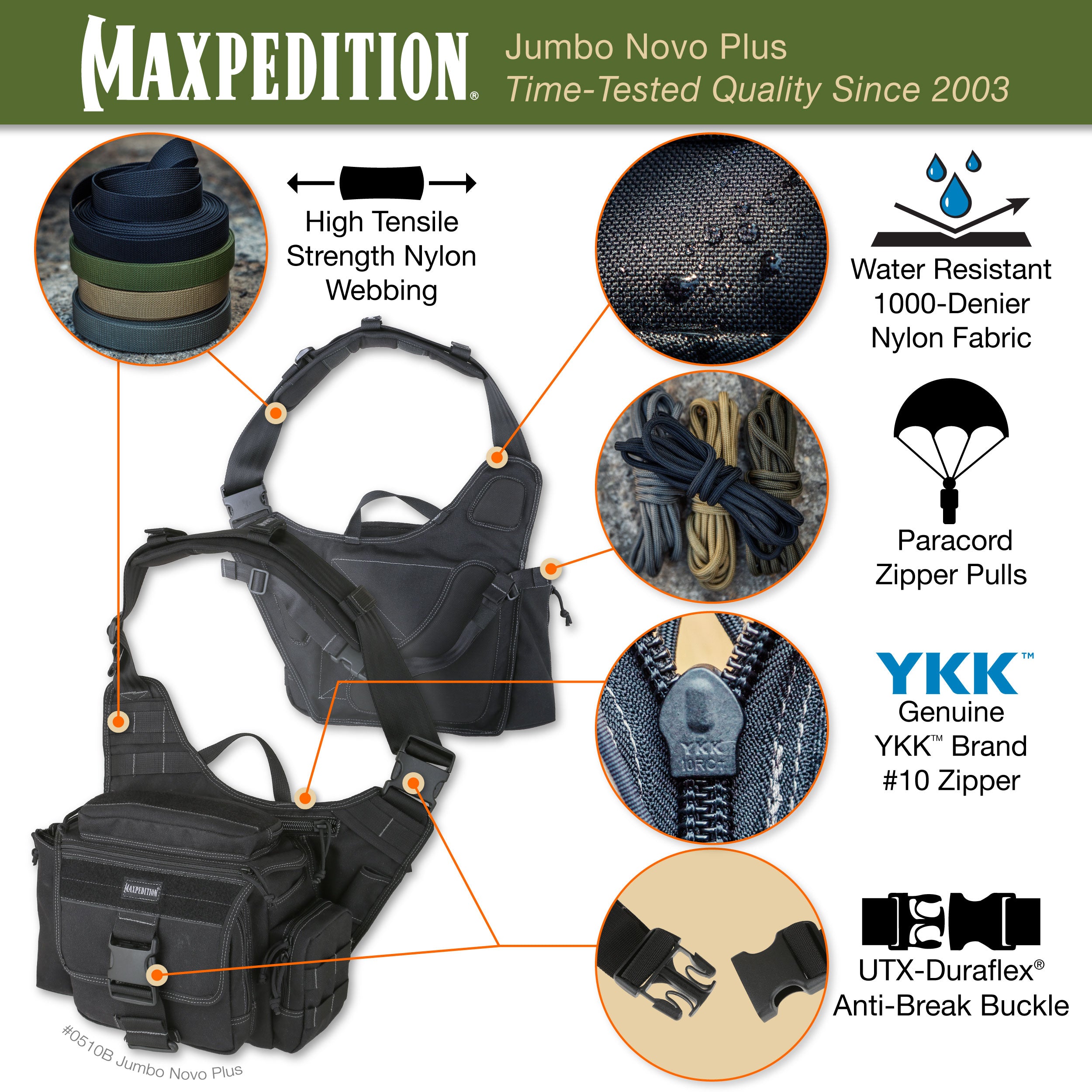 maxpedition-jumbo-novo-plus-versipack-tasche-schwarz image 6