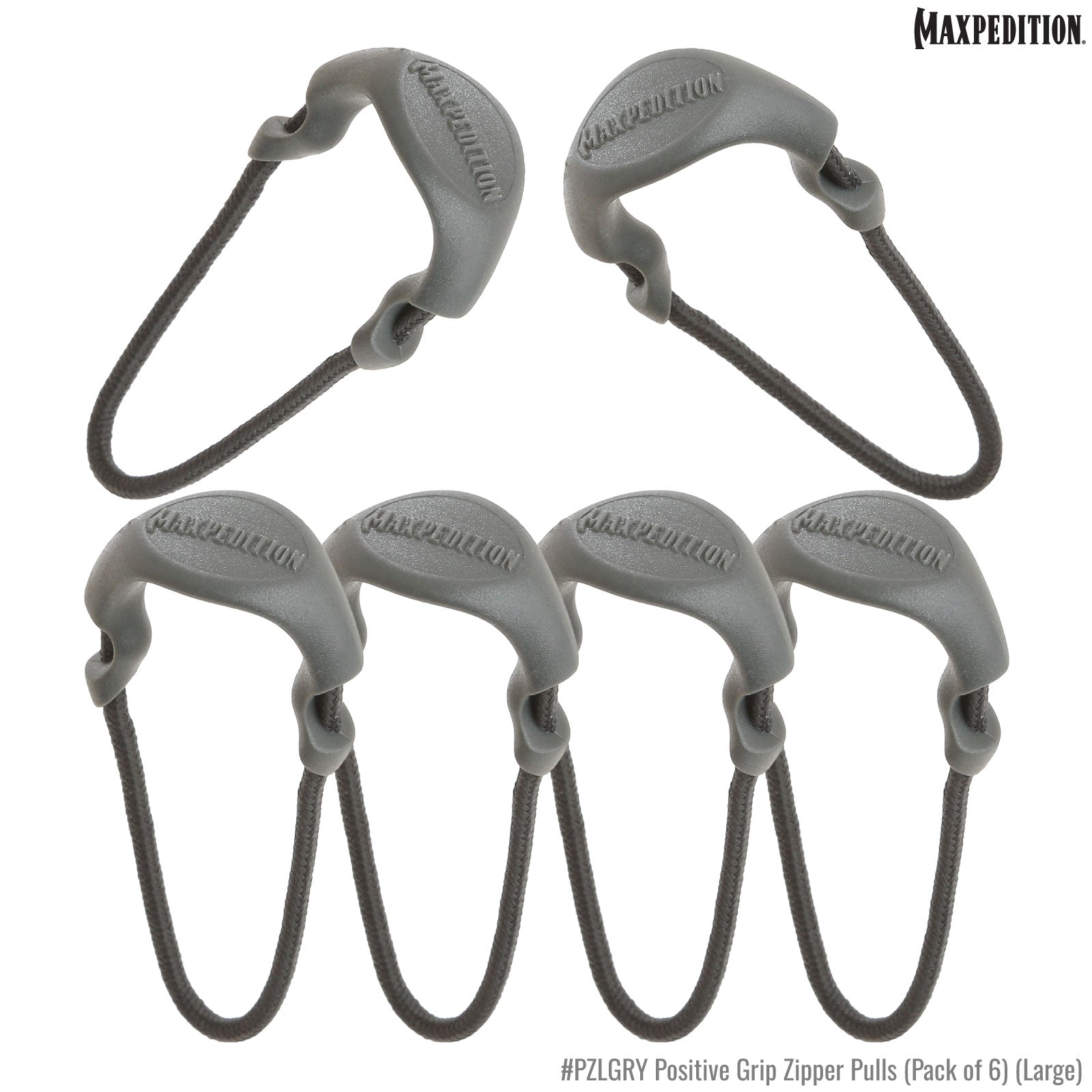 maxpedition-legacy-pzl-zipper-pulls-6er-reissverschluss-schwarz image 2