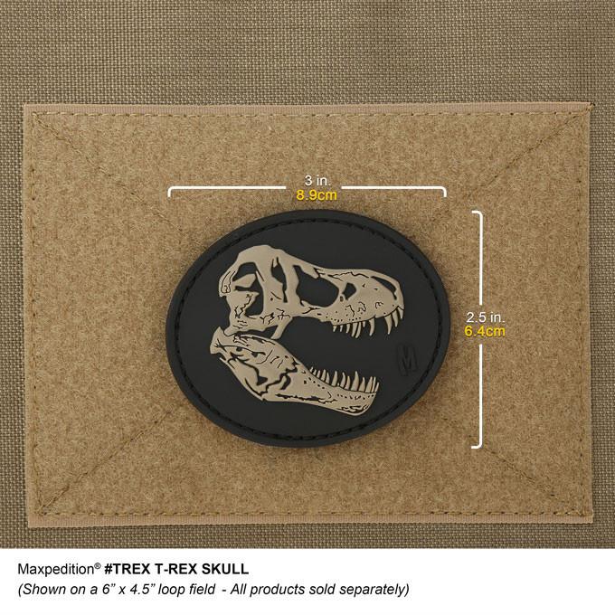 maxpedition-legacy-t-rex-skull-morale-patch-swat-pvc image 3