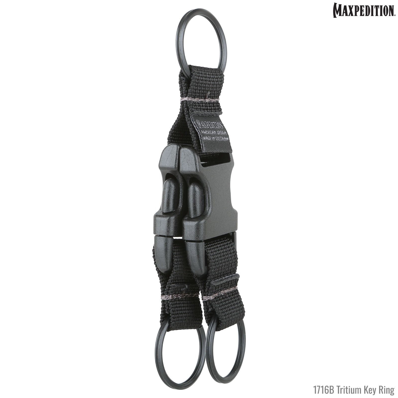 maxpedition-tritium-key-ring-schl-sselring-schwarz-nylon image 2