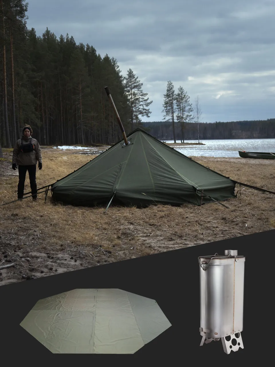 savotta-hawu-8-feldzelt-bundle-mit-ofen image 1