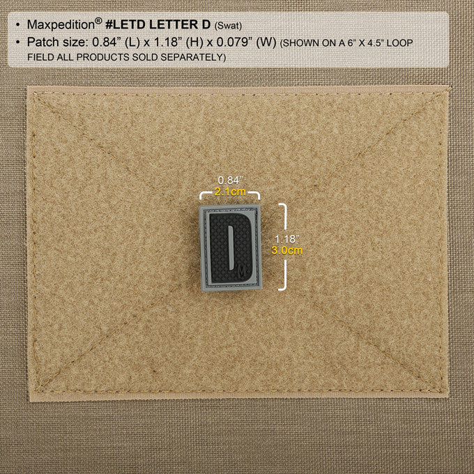 maxpedition-legacy-letter-d-morale-patch-swat-3d-pvc image 4