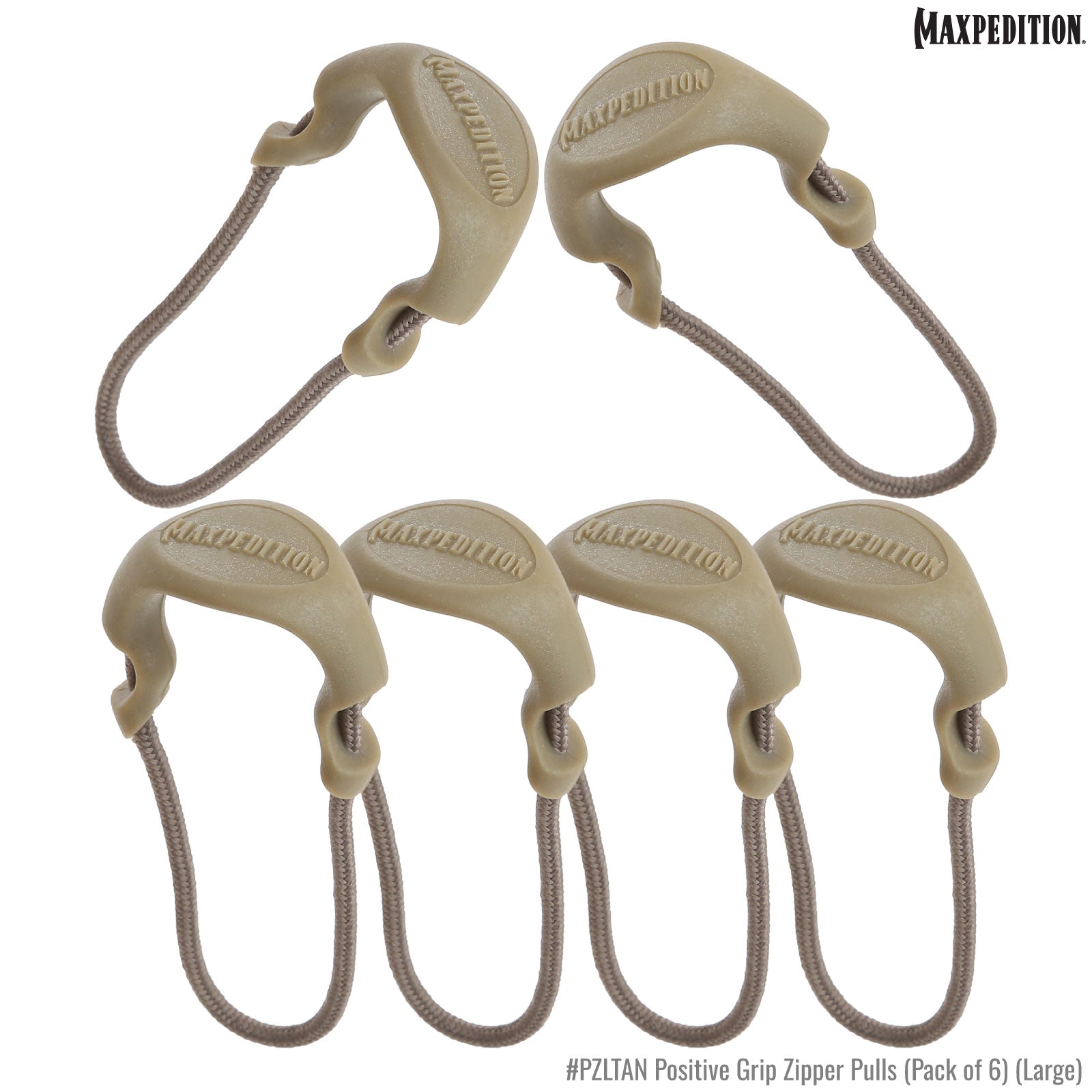 maxpedition-legacy-pzl-zipper-pulls-6er-reissverschluss-schwarz image 3