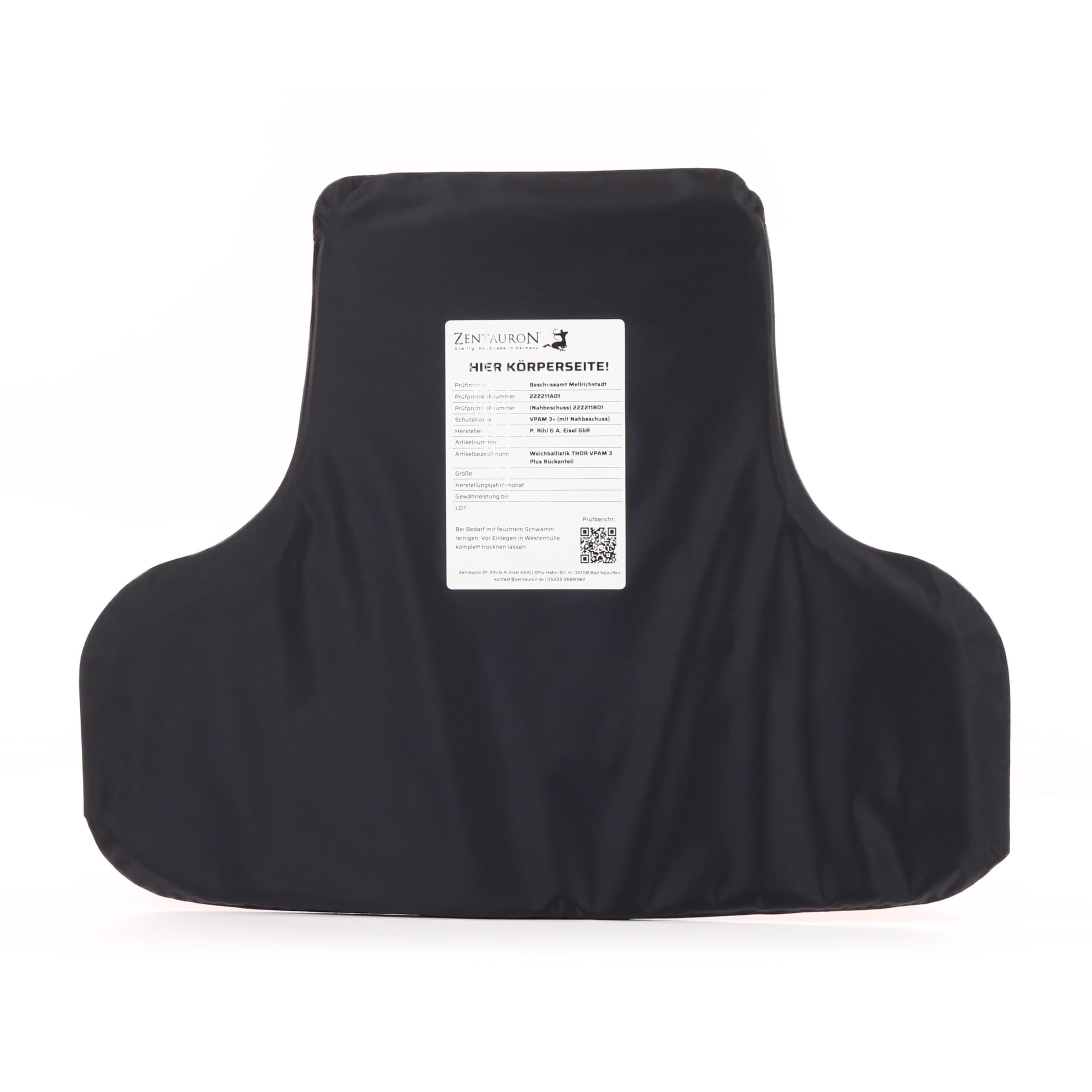 zentauron-thor-weichballistik-vpam-3-plus-set-einlagen image 5