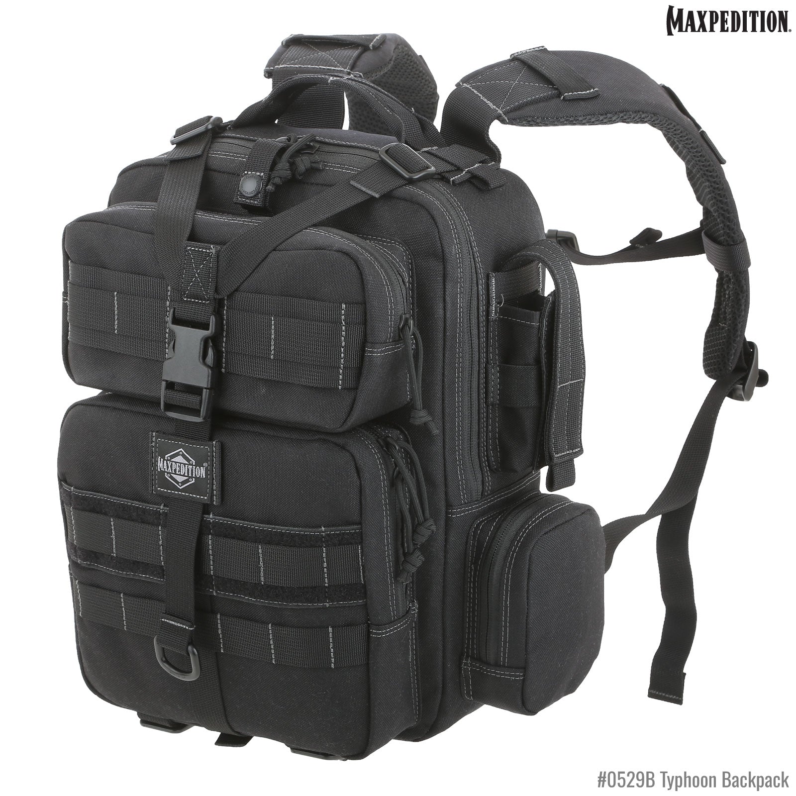 maxpedition-agr-typhoon-rucksack-13l-black-molle image 1