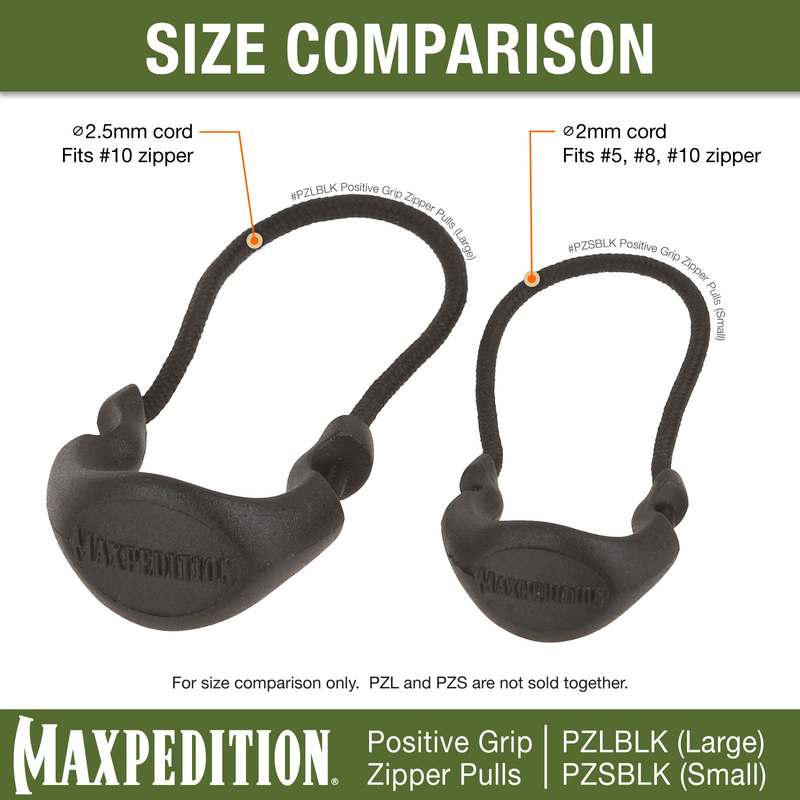 maxpedition-legacy-pzl-zipper-pulls-6er-reissverschluss-schwarz image 8