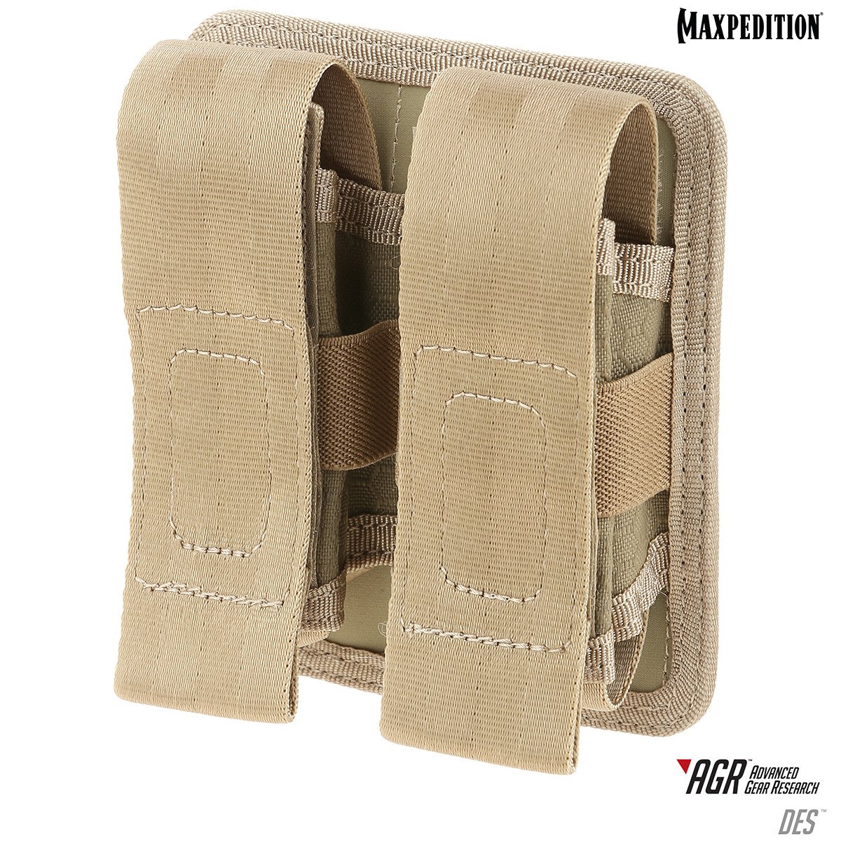maxpedition-des-double-sheath-pouch-molle-tan image 1