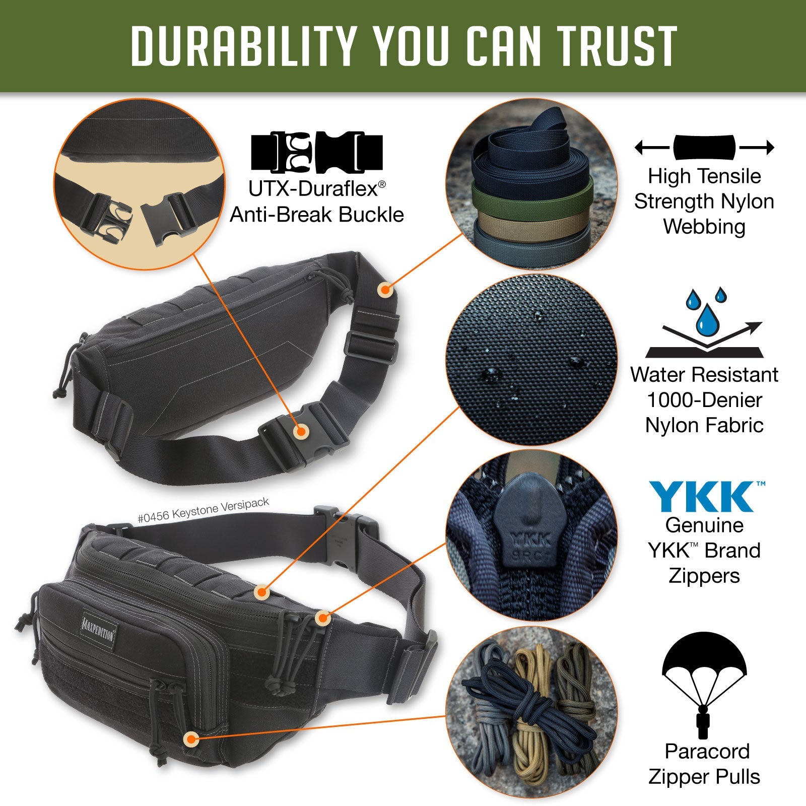 maxpedition-keystone-versipack-schultertasche-schwarz-crossbody image 5