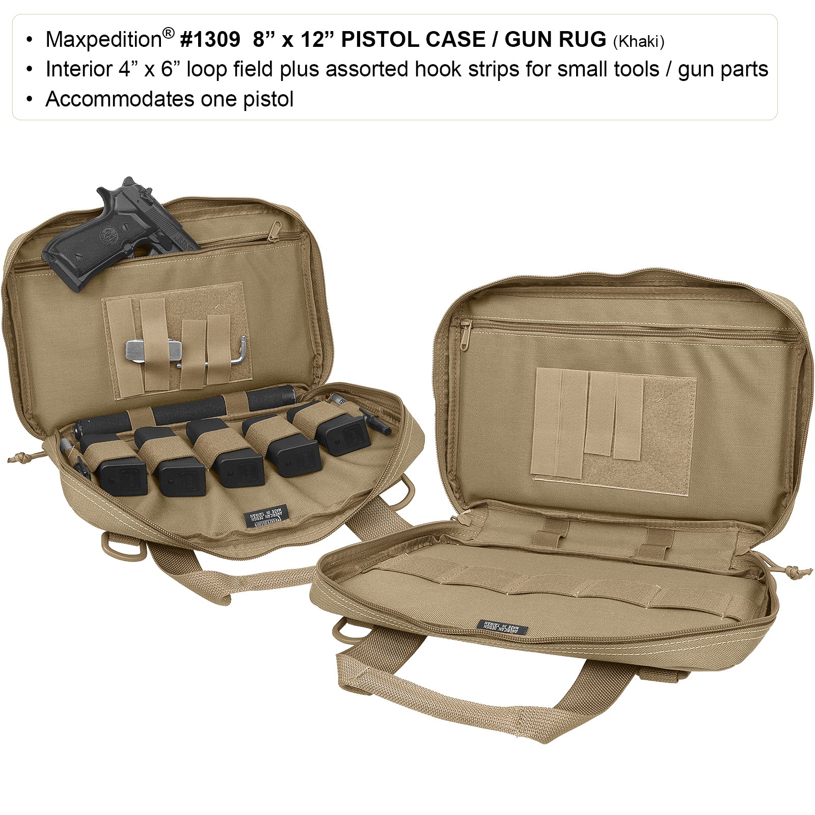 maxpedition-legacy-8x12-pistolentasche-waffentasche-schwarz-gepolstert image 3