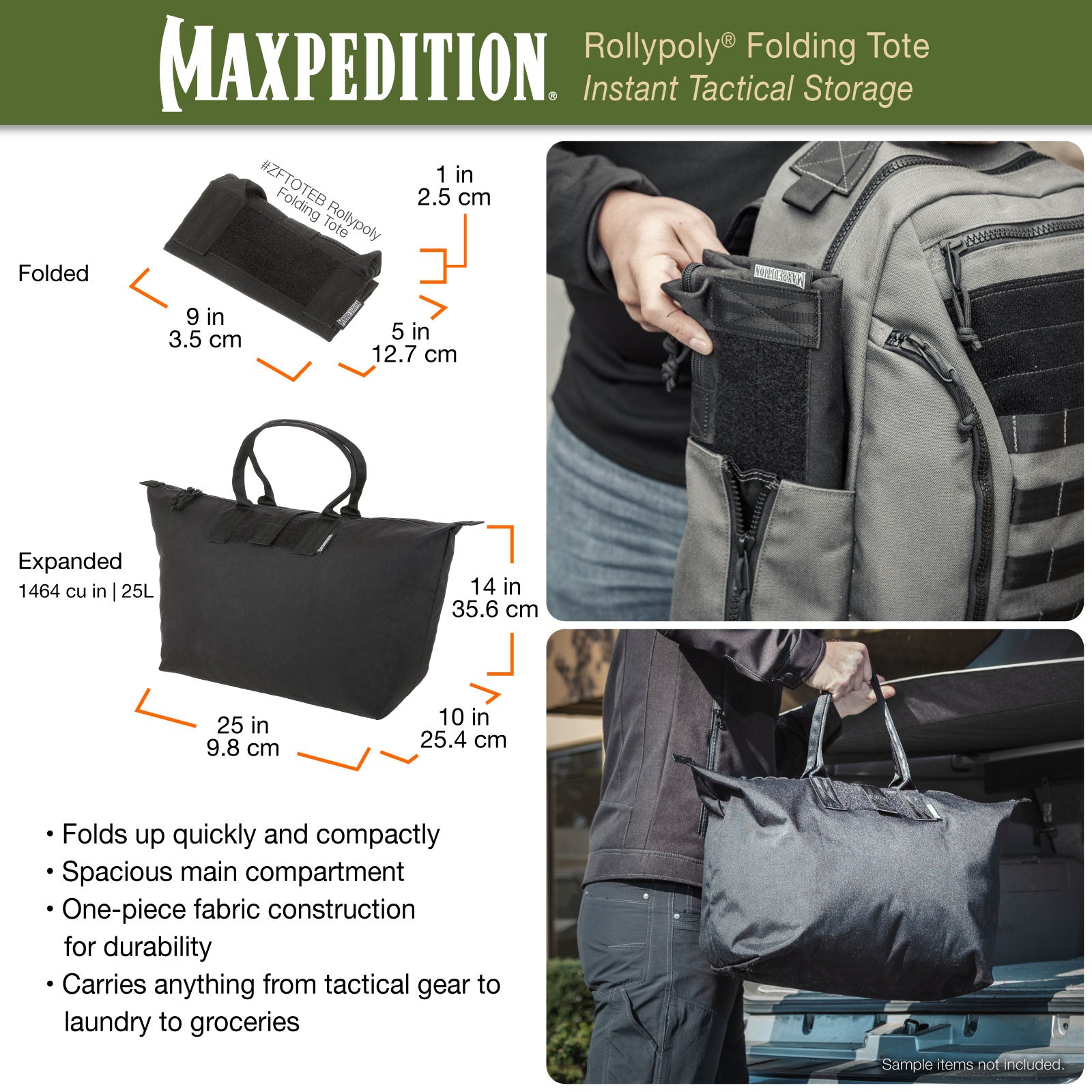 maxpedition-rollypoly-falt-tasche-wolf-gray-25-l image 3