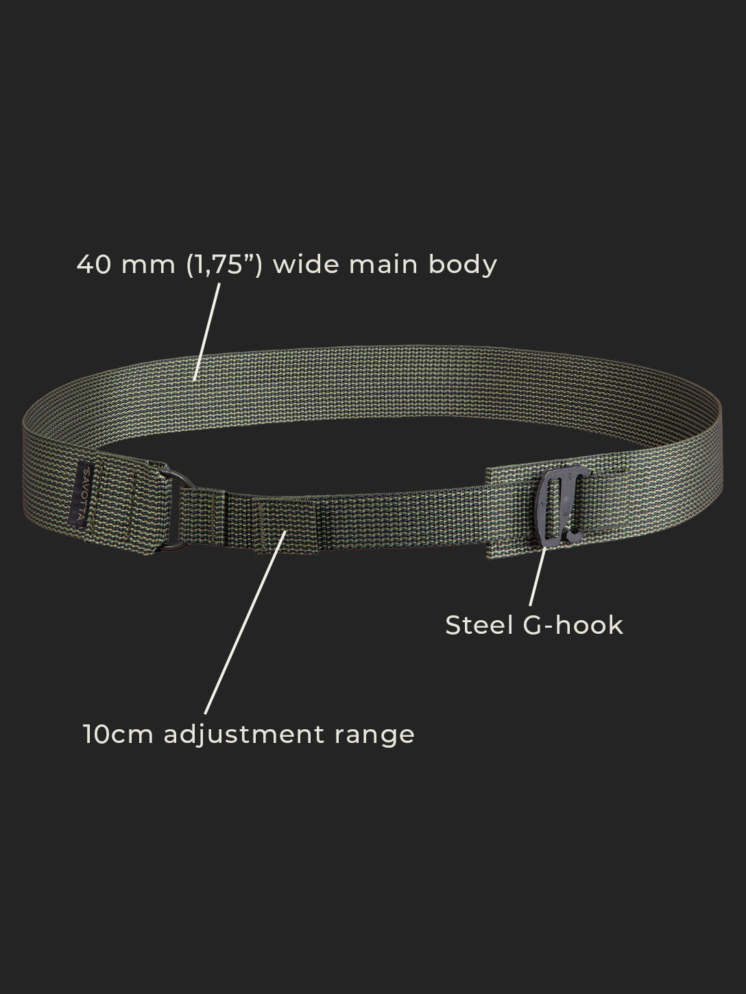 savotta-j-k-ri-g-hook-g-rtel-80-90-cm-gr-n image 8