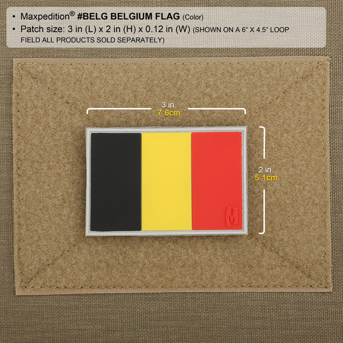 maxpedition-belgien-flagge-patch-pvc-bunt-mit-klett image 3