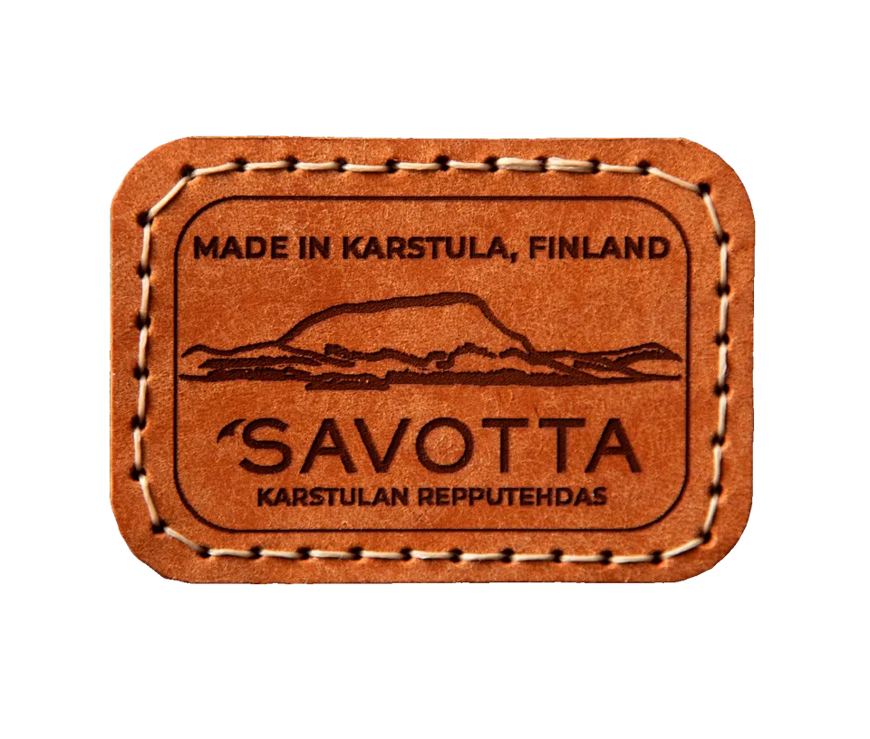 savotta-j-k-ri-lederpatch-patch-braun-mit-klett image 1