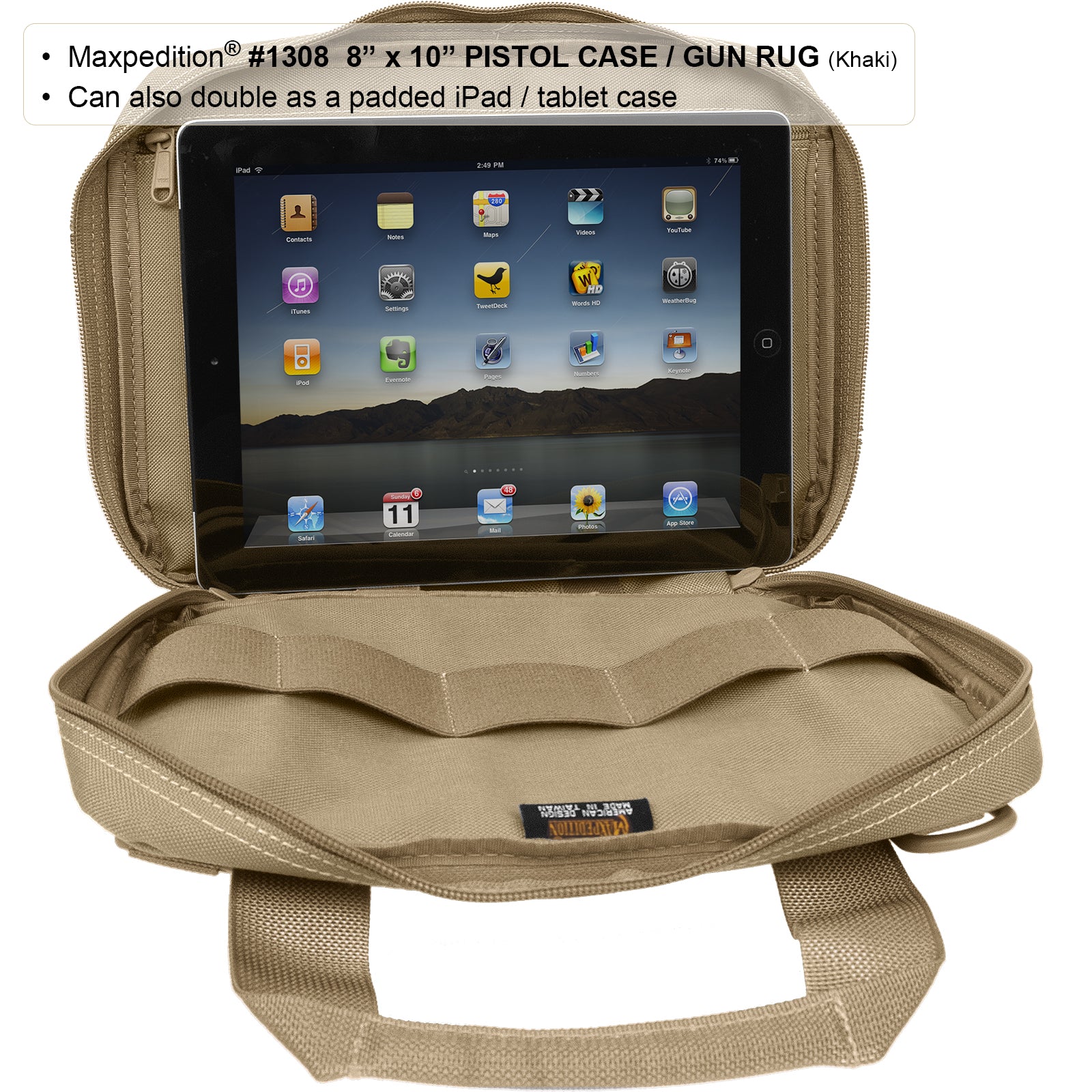 maxpedition-legacy-8x10-pistol-case-pistolen-schwarz image 2