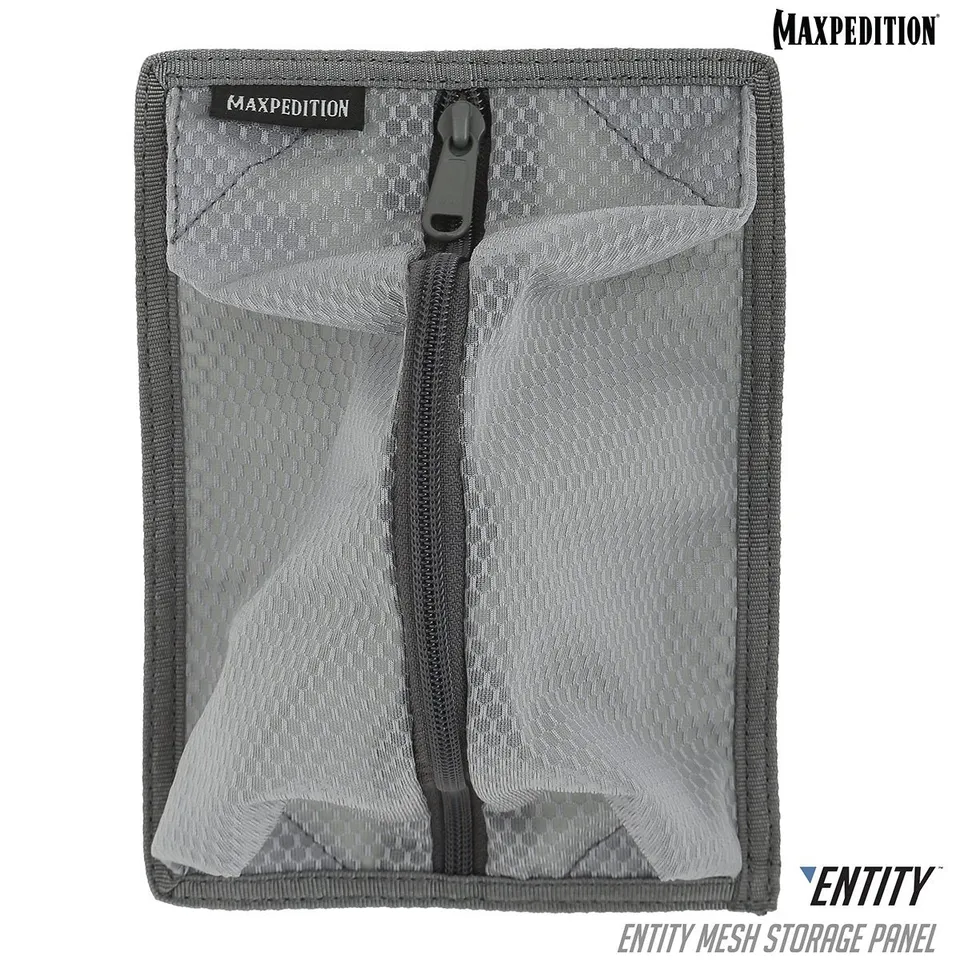 maxpedition-entity-mesh-einsatz-grau-klett-organizer-12-7cm image 1