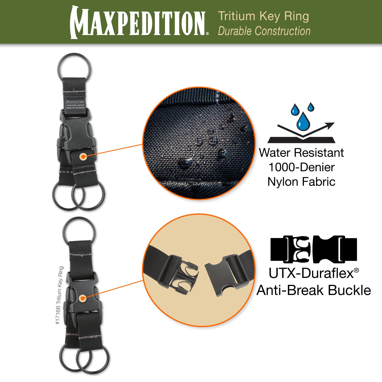 maxpedition-tritium-key-ring-schl-sselring-schwarz-nylon image 4