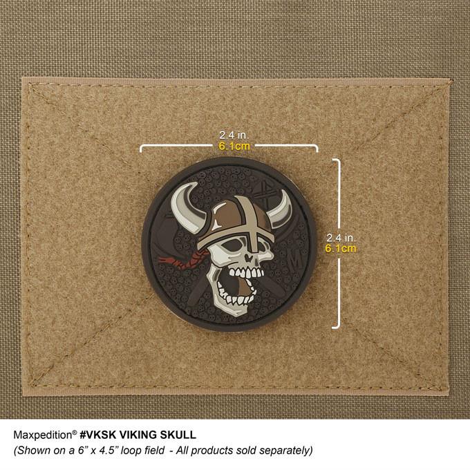 maxpedition-legacy-viking-skull-morale-patch-arid-totenkopf image 2