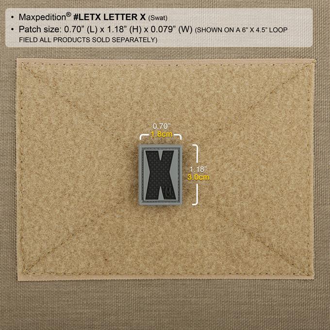 maxpedition-legacy-letter-x-morale-patch-swat-pvc image 4