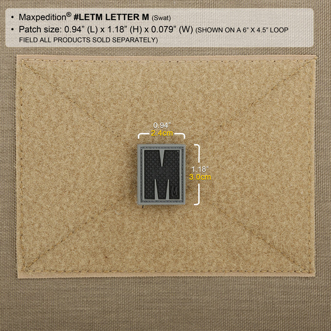 maxpedition-letter-m-morale-patch-arid-pvc-aufn-her image 3