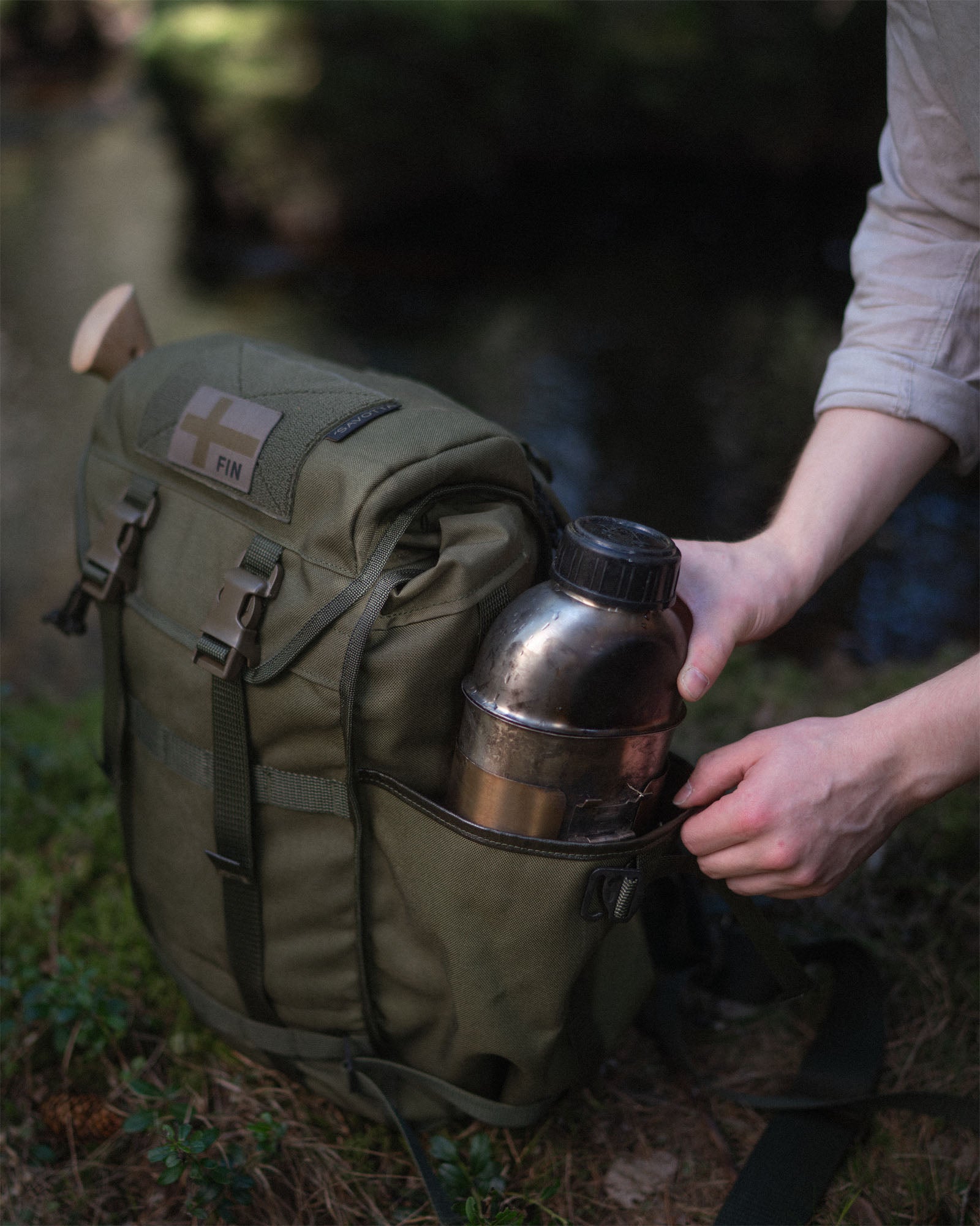 savotta-kahakka-rucksack-25l-gr-n-daypack-30-liter image 3