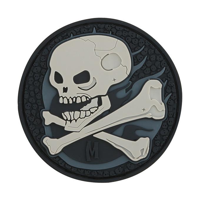 maxpedition-legacy-skull-morale-patch-glow-pvc-klett image 1