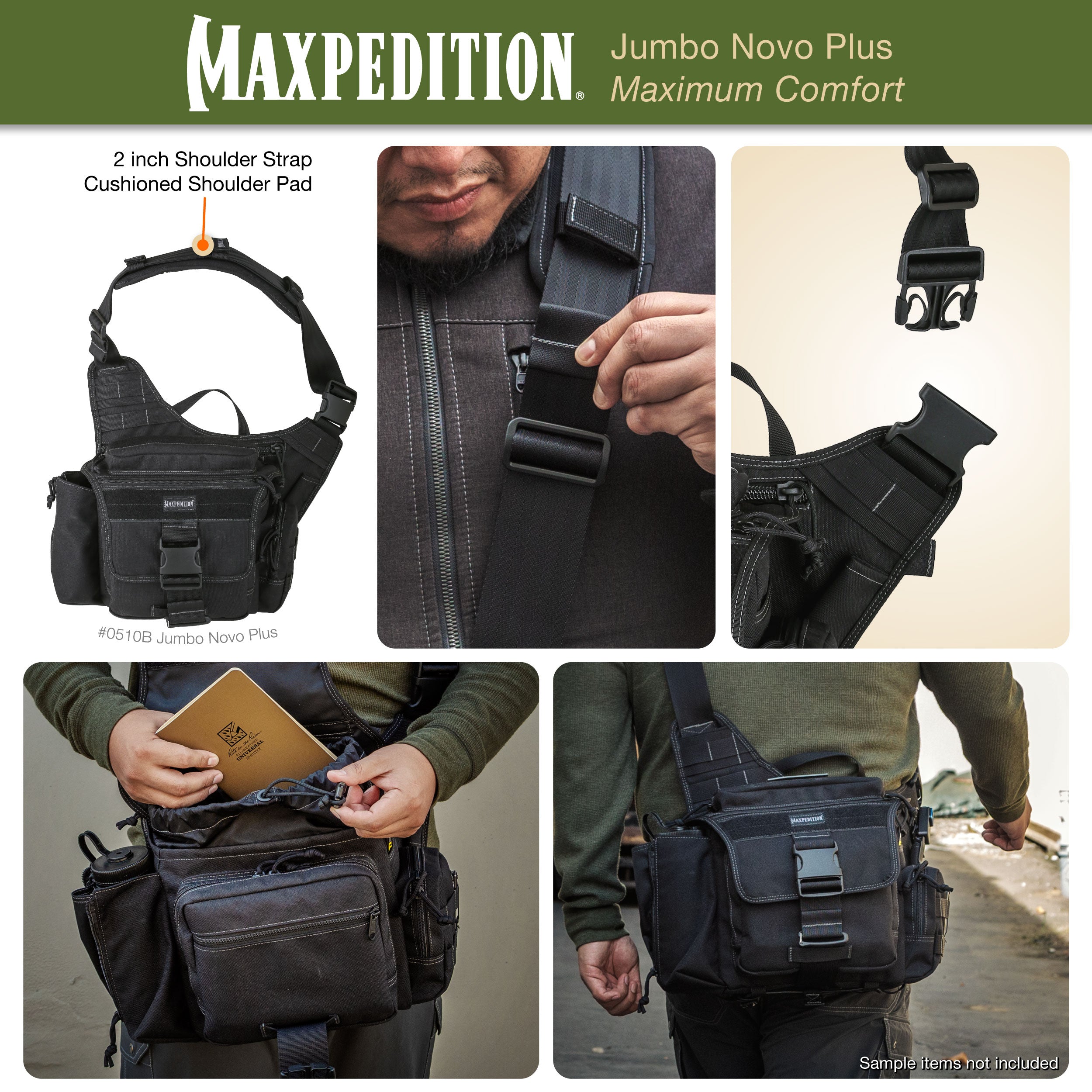 maxpedition-jumbo-novo-plus-versipack-tasche-schwarz image 8