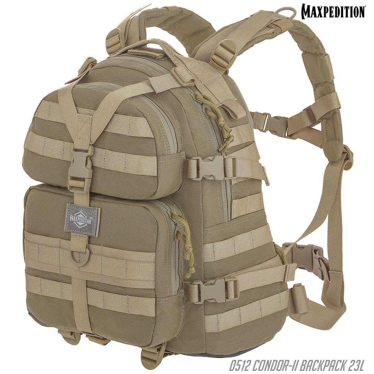 maxpedition-condor-ii-rucksack-23l-taktischer-rucksack-khaki image 1