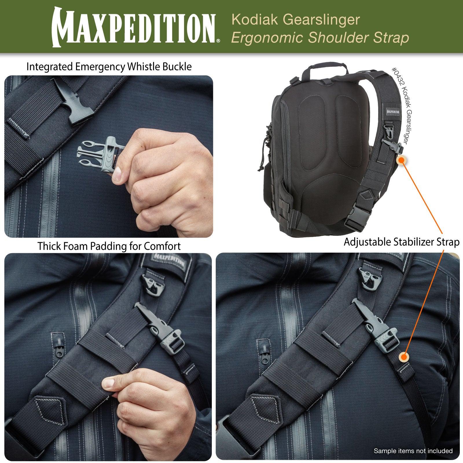maxpedition-kodiak-gearslinger-sling-rucksack-khaki-22-6-l image 8