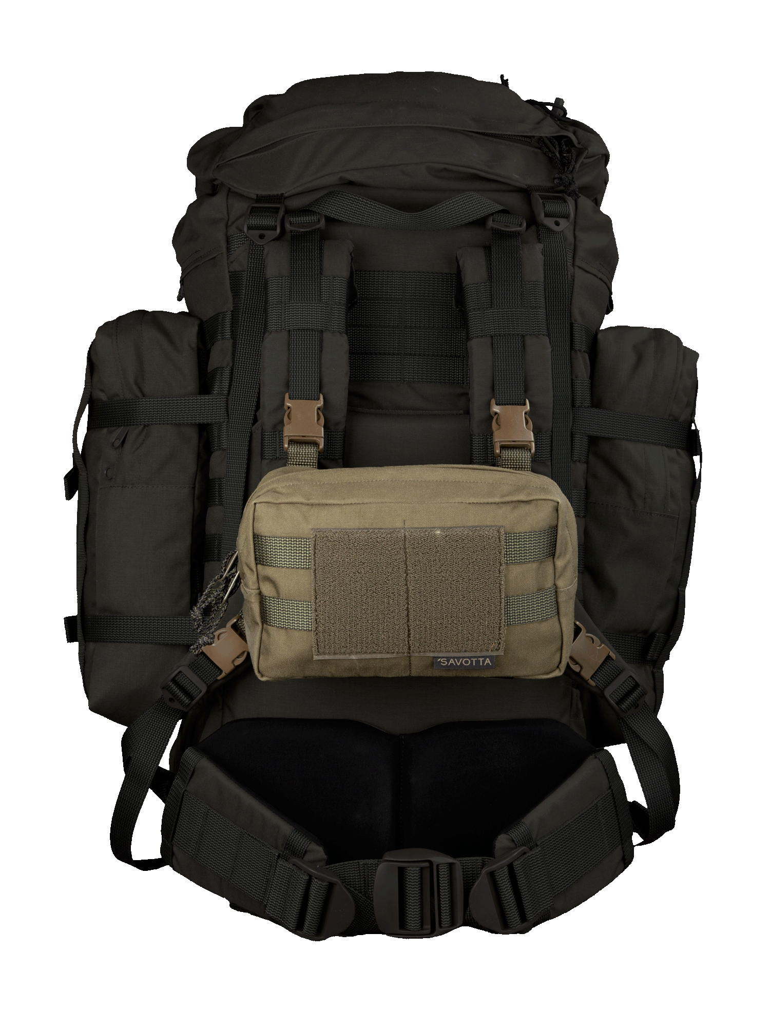 savotta-kahakka-rintamus-chest-pack-gr-n-set-schnallen image 1