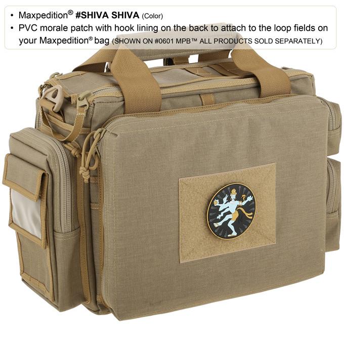 maxpedition-shiva-morale-patch-pvc-klett-patch-full-color-3-zoll image 2
