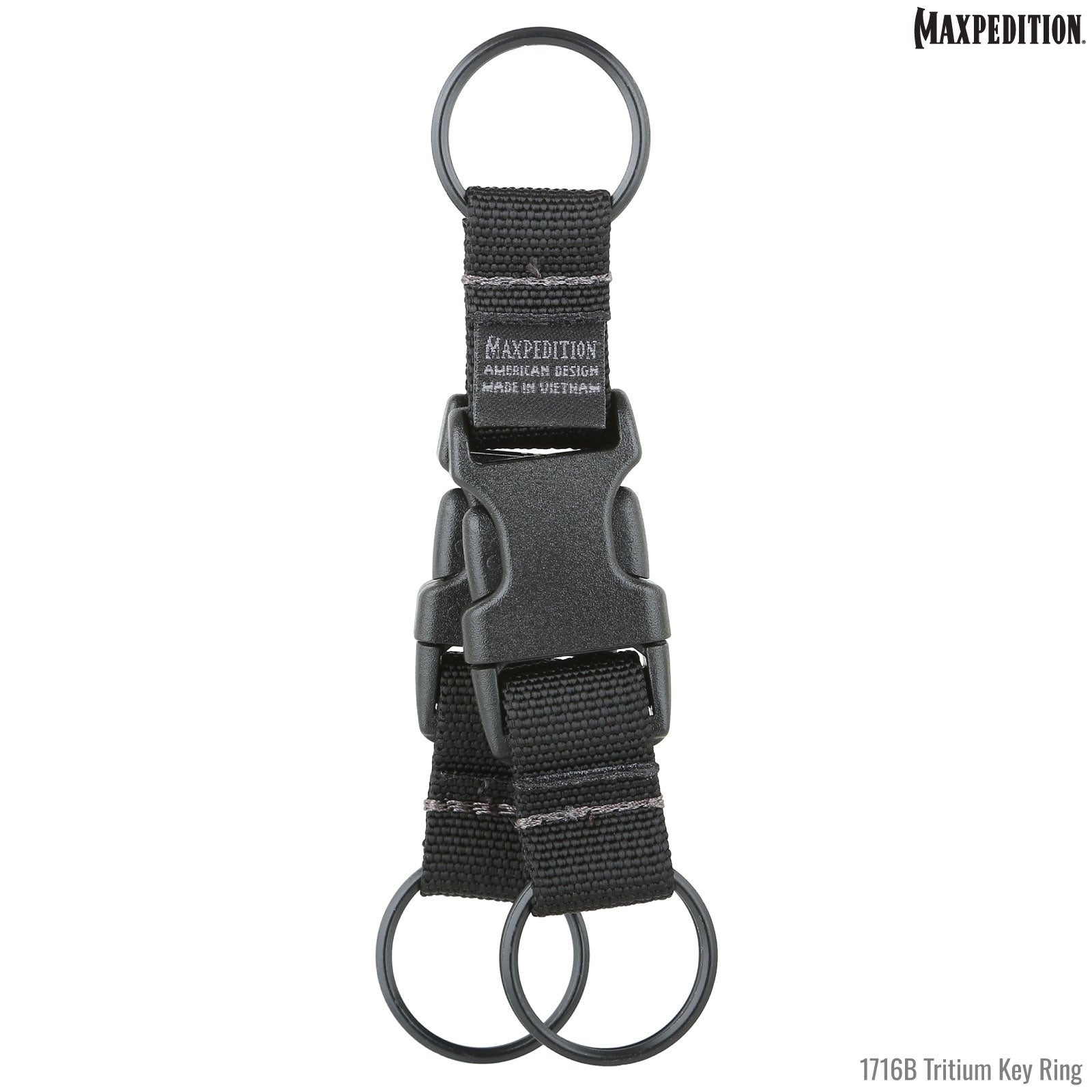maxpedition-tritium-key-ring-schl-sselring-schwarz-nylon image 1