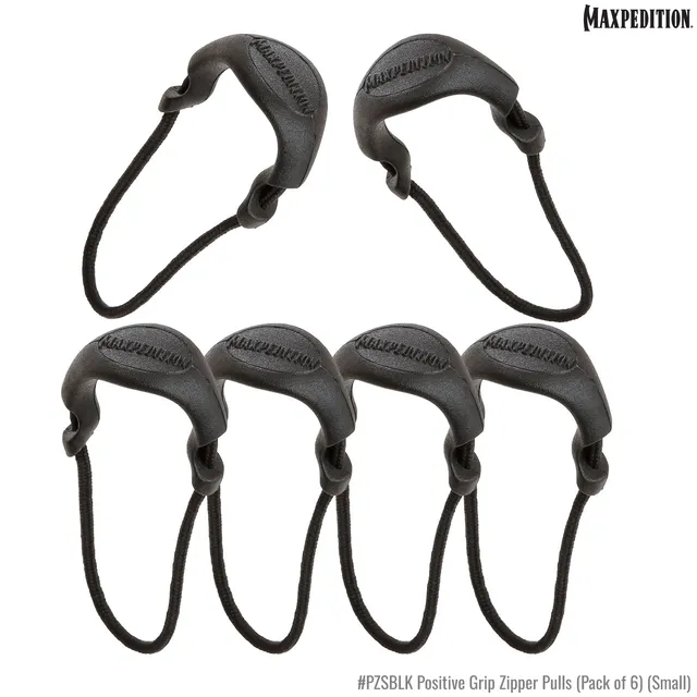 maxpedition-pzs-zipper-pulls-small-reissverschluss-6er-schwarz image 1