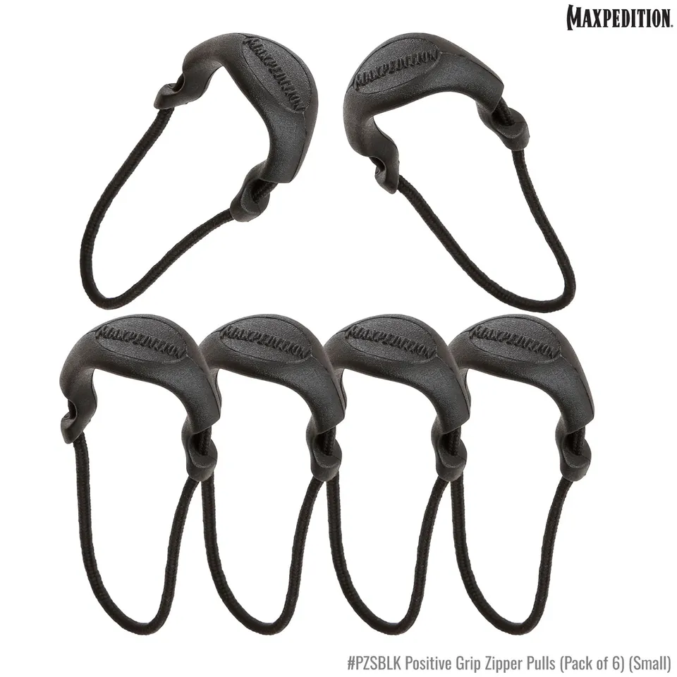 maxpedition-pzs-zipper-pulls-small-reissverschluss-6er-schwarz image 1