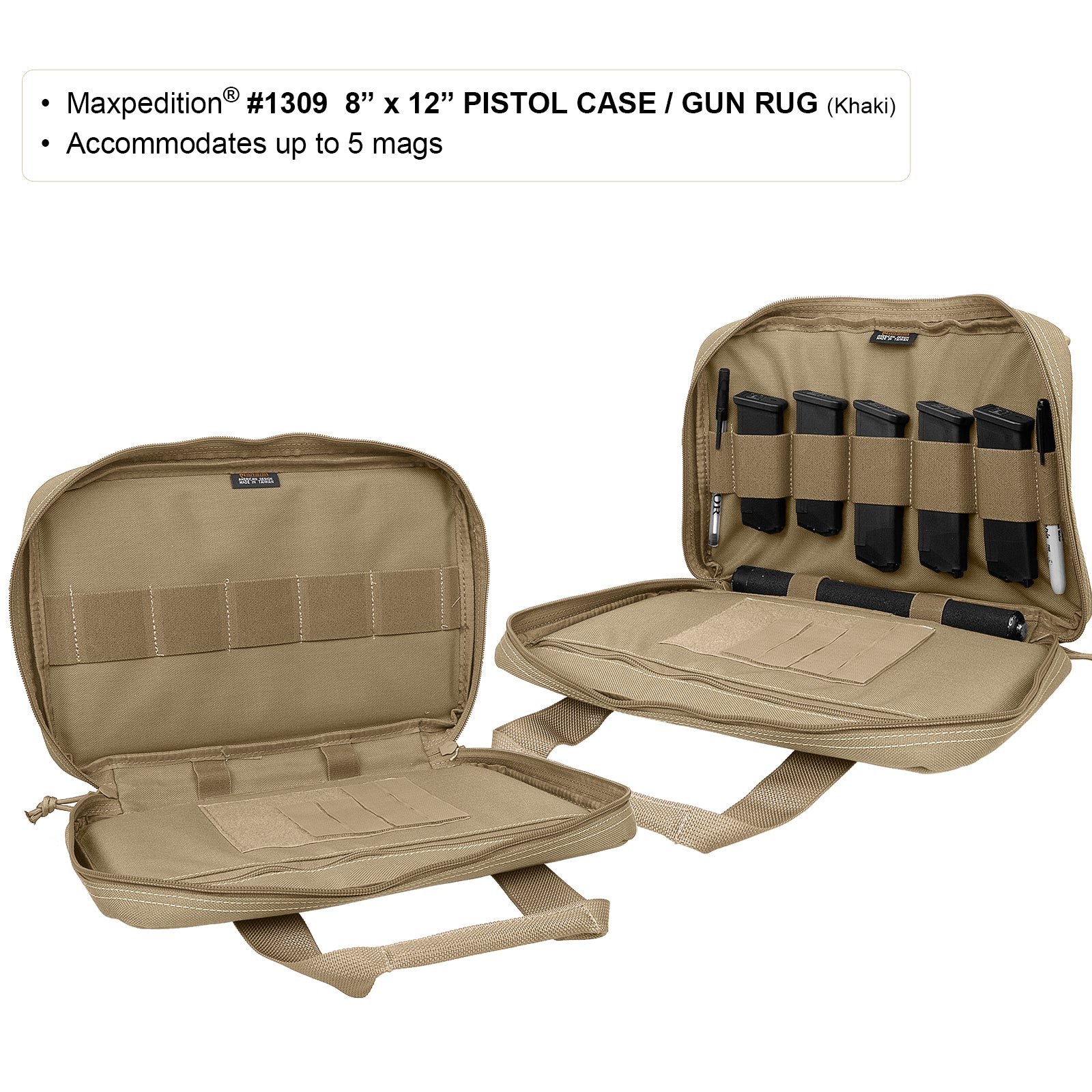 maxpedition-legacy-8x12-pistolentasche-waffentasche-schwarz-gepolstert image 4